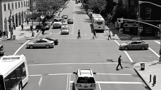 Car and People on Streets