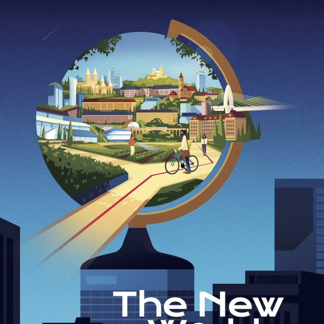 The New Worlds - cover illustration