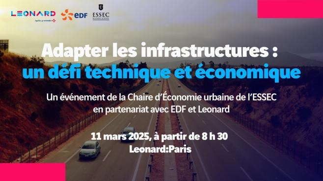 Visuel événement organisé par la Chaire d'économie de l'ESSEC, en partenariat avec Leonard et EDF