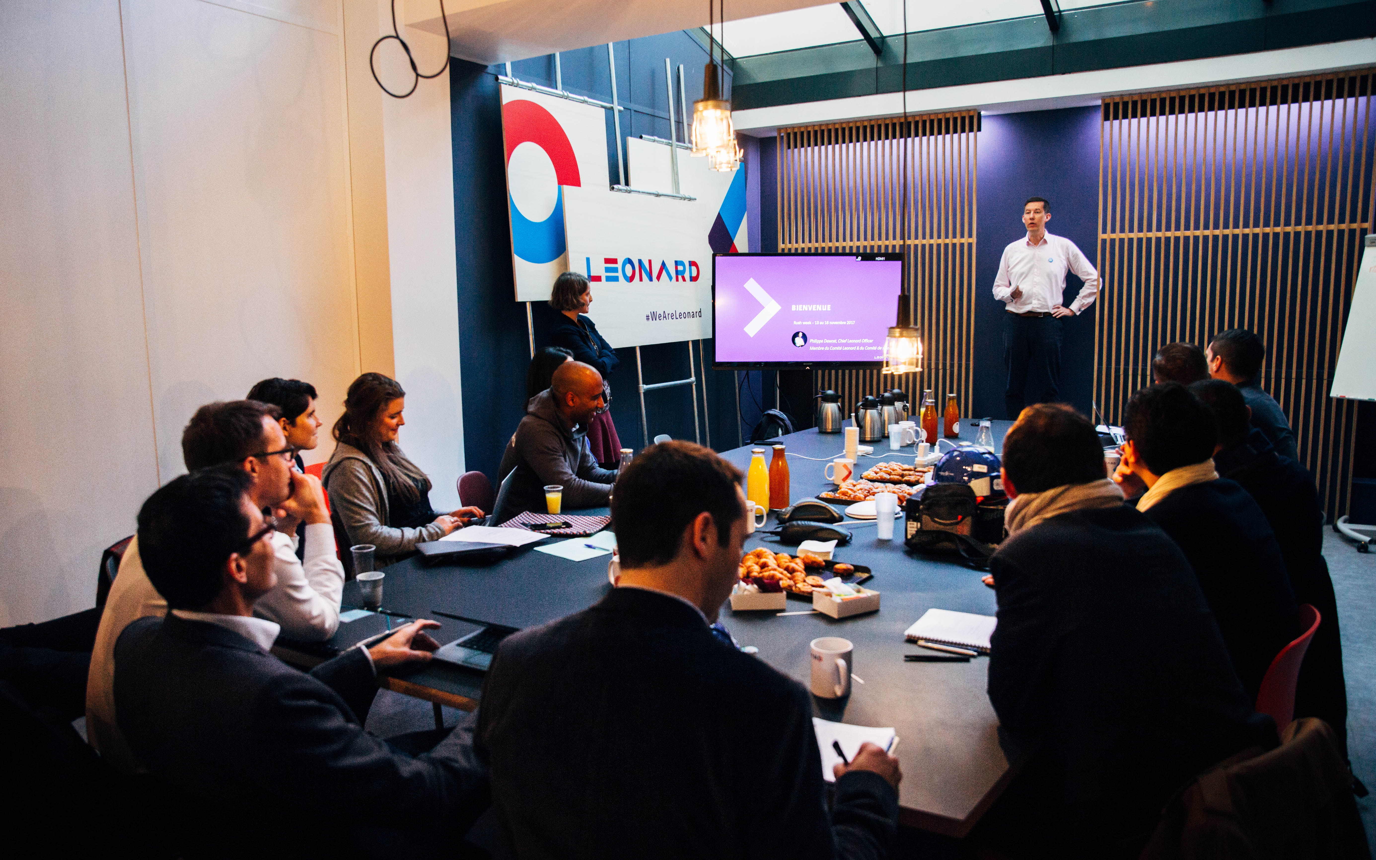 Intrapreneurs Leonard avec Philippe Dewost pendant la rushweek