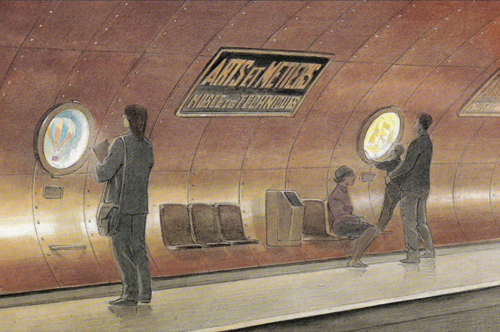 Étude pour la station Arts et Métiers, à Paris