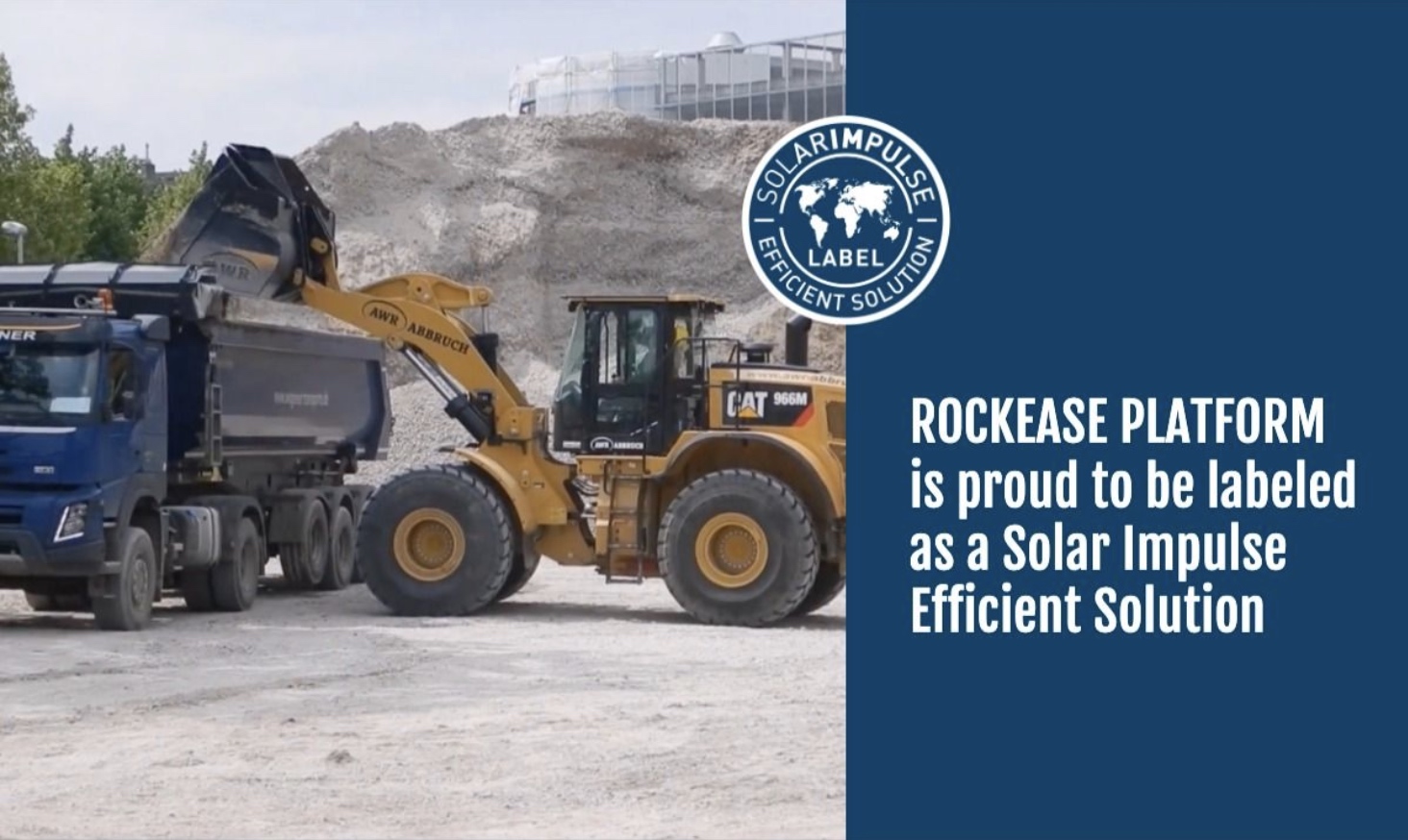 Rockease receives the “Solar Impulse Efficient Solution” label